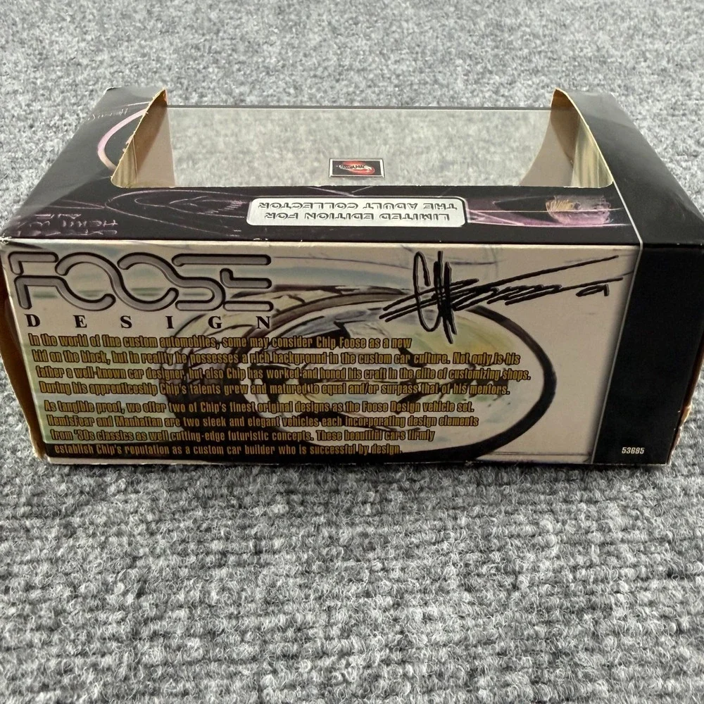 Hot Wheels Foose Design Vehicle Set Manhattan Hemisfear Blue Red 1:64 Diecast